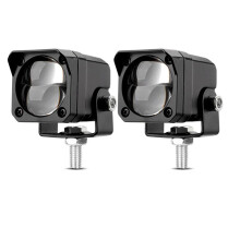 Motorcycle LED Dual Color Spotlight Spot Lamp White Yellow for Dirt Bike Scooter Offroad Auxiliary Fog Light