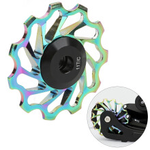 Ceramic Bearing Jockey Wheel, Aluminum Alloy 41mm, Multicolor