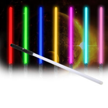 Mini-Leucht-Schwert LED, 7 Farben, Sound- & Lichteffekte, 776 mm