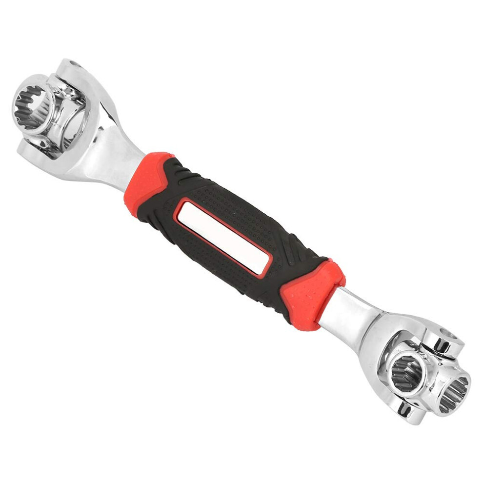 360 Degree Ratchet Wrench 8 In 1 Rotating Head Multifunction Socket Tool Chrome Vanadium Steel 9382693408587