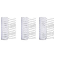 Plastic Chicken Wire Fence with 90 Straps, Strength Reusable Garden Poultry Netting Mesh