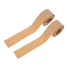 Water Activated Packing Tape, 2 Pack, Reinforced Gummed Tape, For Secure Carton Sealing, Odorless, Easy Hand Tear