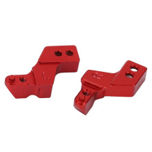2pcs Aluminum Alloy Front Bumper Mounts for AXIAL SCX24 1/24 RC Car Red