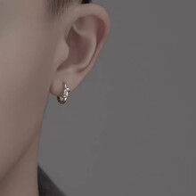 S925 Knotted Ear Cuff, Ina-Chic Men's Minimalist Sculptural Ring for Cartilage