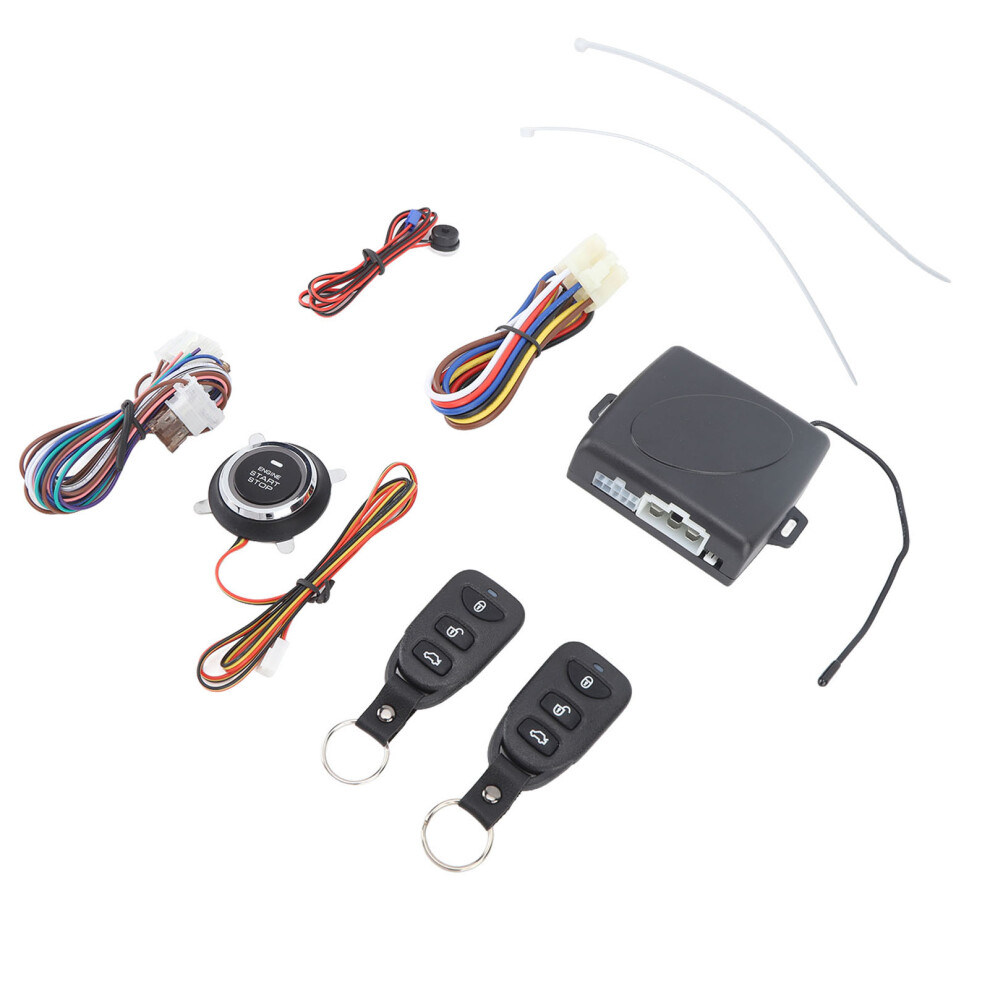 Dc12v Keyless Car Alarm System With Bluetooth Remote Starter & Push Button 4641376436794