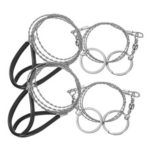 4 Stuks Draadzaagketting Garrote Staaldraad Kettingzaag Survival Pocket Kettingzaag Speciaal Gereedschap Handgereedschap Zakgereedschap