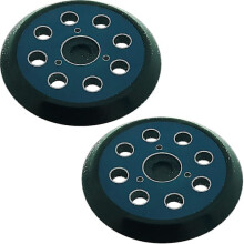 Lot de 2 plateaux de ponçage 2 x 8 trous de 125 mm pour ponceuse orbitale, compatibles avec Makita M9204, Bo5030, Bo5031, Dbo180rmj, Bo5041, Bo5010,