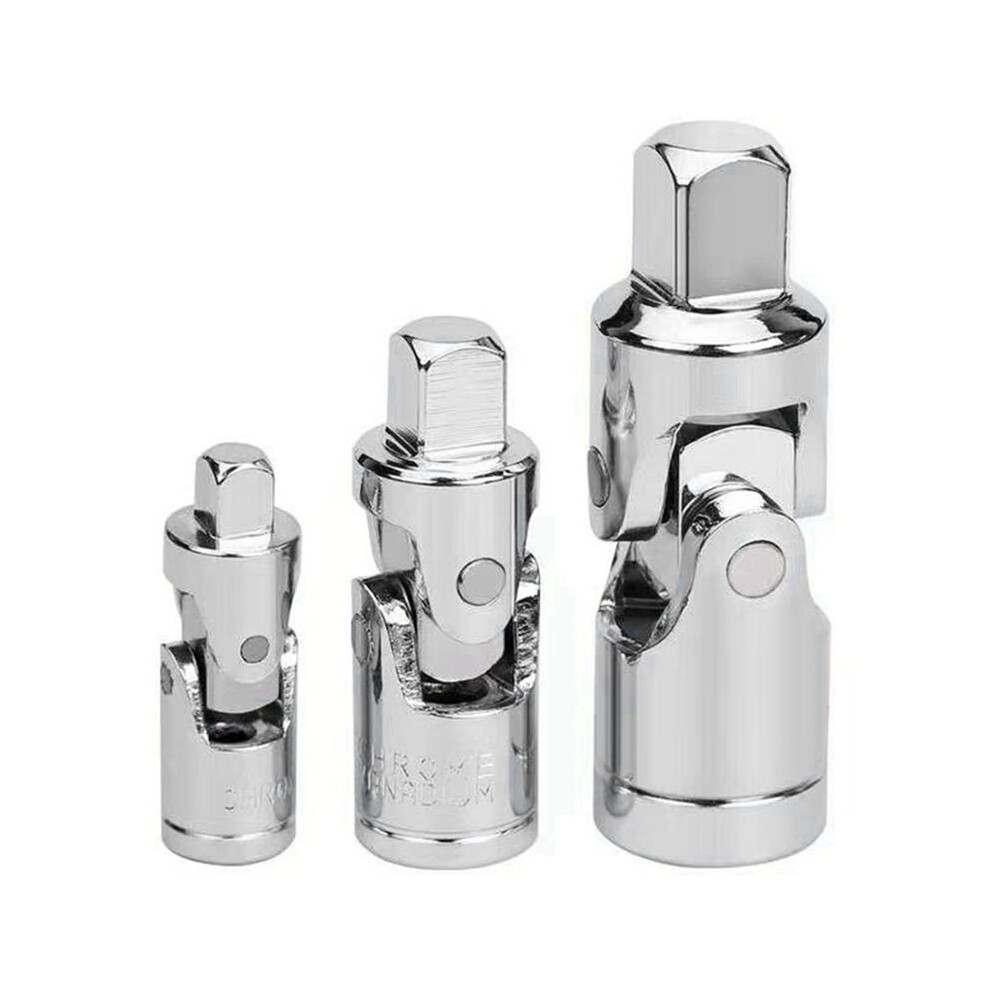 3-Piece Universal Socket Adapter 1/4 3/8 1/2 Socket Universal Joint Universal Socket Ratchet Tool 6033933910096
