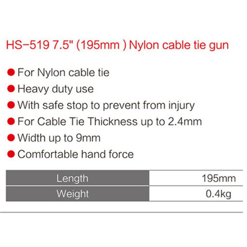 HS-519 Automatic Tension Cable Tie Tool Pliers Cable Tie Pliers Cable Tie Pliers Tool Binding Pliers 1