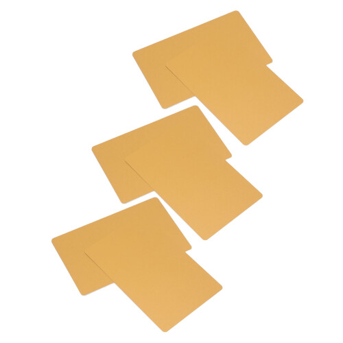 50 Blatt Metall-Visitenkarten, Wärmeübertragung, 2