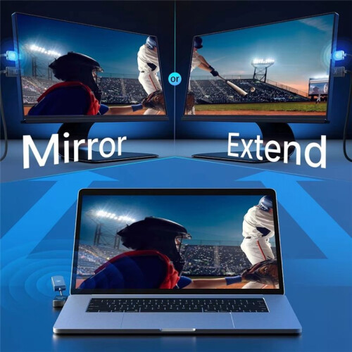 Transmissor USB e Receptor Compatível com  2.4G/5G para Streaming de Vídeo e Áudio, Ideal para Telefone/Laptop/PC/TV Box/Projetor 1