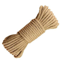 Natural Jute Rope 50M Heavy Duty 10mm Hemp Cord for Crafts Decoration and Gift Wrapping