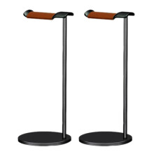 2X Curved Headphone Stand Rack Sturdy Metal Gaming Headset Earphone Holder Hanger with Solid Base,A