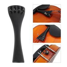 4/4 Cello Saitenhalter mit 4 Stimmrollen aus Kohlefaser — Ersatz-Stimmzubehör