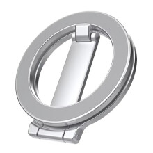 Double Sided for Phone Stand Magnetic Phone Ring Holder Kickstand Magnet Grip Blank Type-Silver