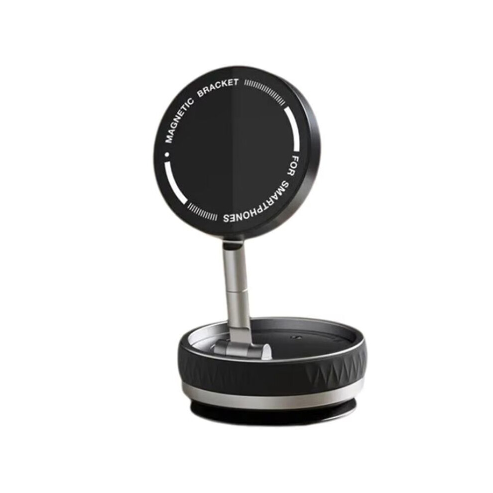 360 Degree Rotating Vacuum Suction Cup Magnetic Mobile Holder Phone Car Suction Folding Navigation Holder Black 6032447398642