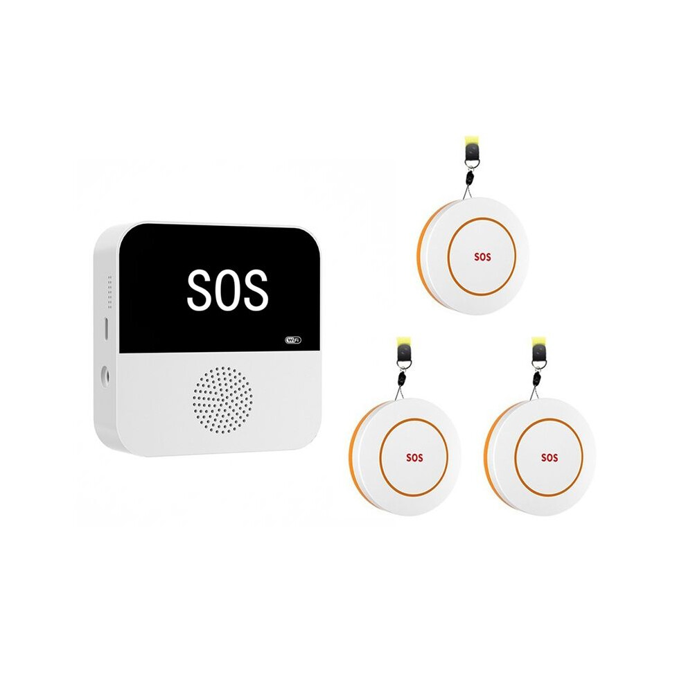 Tuya Wifi Sos+3Call Button For Elderly Emergency Medicals Alert System With Caregiver Pager For Seniors Patients 6032338621682