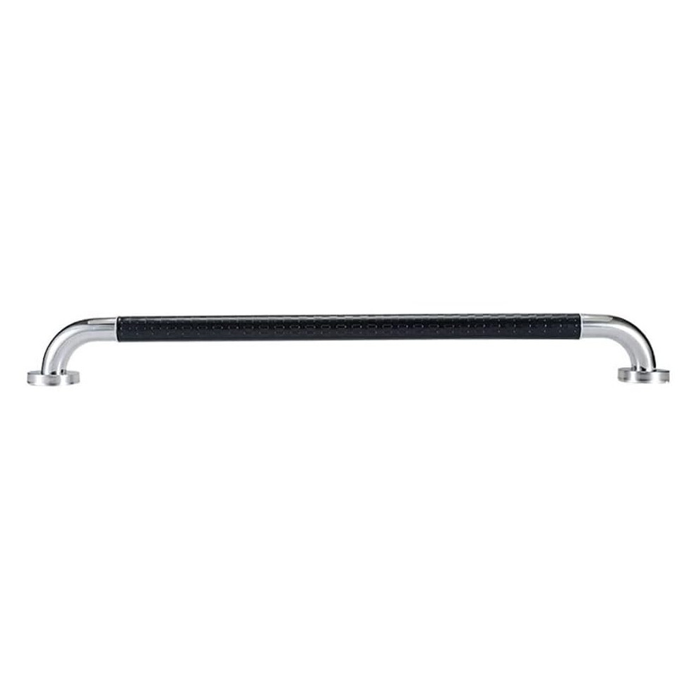 Wall Mounted Stainless Steel Grab Bar with AntiSlip Safety Grip and Glow Ring for Elderly Bathroom
