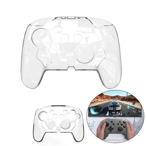 For  2 Pro Controller Crystal Case Anti-Scratch Transparent Protective Case Wear Resist Gamepad Cover Shell 1
