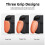 For   2 an Ergonomic Grip Hard Shell Protective Case with Replaceable Grips,  2 Accessories 7