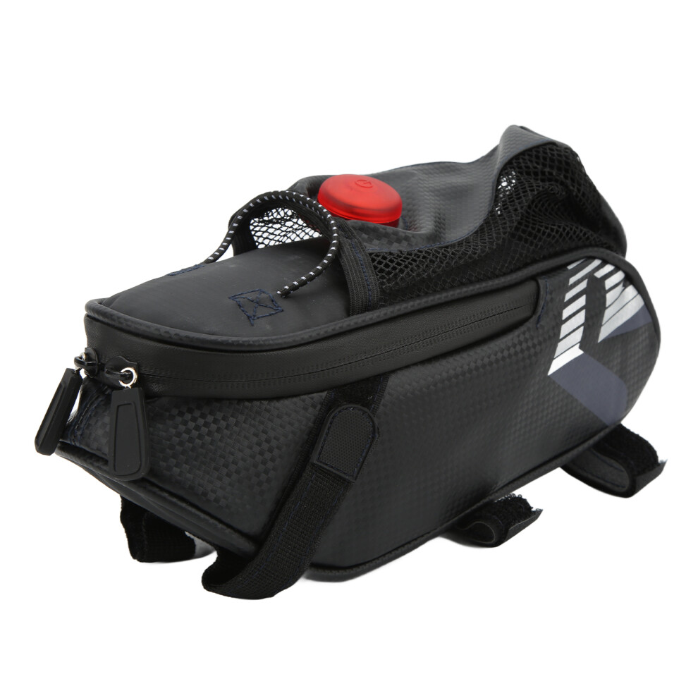 Ip44 Waterproof Bike Saddle Bag With Led 189G, All Light/Black 6951376440706