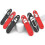 12Pc SIM Card Removal Tool-Sim Card Tray Pin Eject Removal Tool Needle Opener Ejector,with Removable Key Chain,Black+Red 2