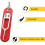 12Pc SIM Card Removal Tool-Sim Card Tray Pin Eject Removal Tool Needle Opener Ejector,with Removable Key Chain,Black+Red 3