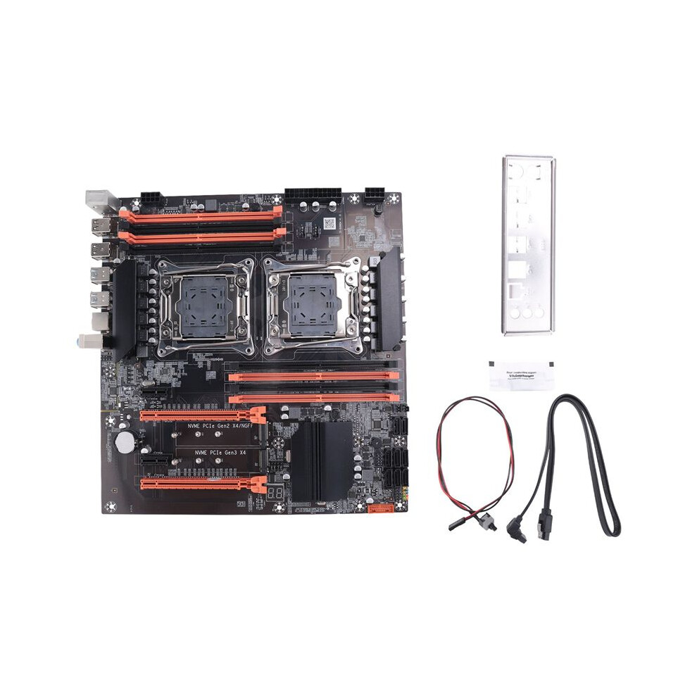 X99 Dual Cpu Motherboard+ Cable+ Cable+Baffle+Thermal Grease Lga 2011 Ddr4 Support 2011-V3 Cpu Motherboard 6032906917773