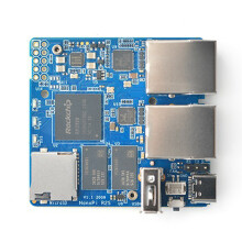 Voor NanoPi R2S  Router Single Board Rockchip RK3328 Quad-Core Cortex-A53 Gigabit Ethernet-Poorten Development Board