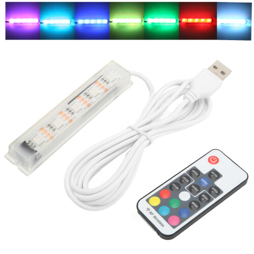 Light Patters RGB LED Controller With Wireless Remote Control And Adjustable Brightness Speed Control Memory Function Simple Connection Voltage Matchi 2