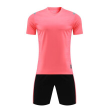 (Pink No Custom, XL Height 170-175CM) Custom Children Football Jerseys Sets Men Sports Soccer Jersey Football Uniforms Women Soccer Training Suit