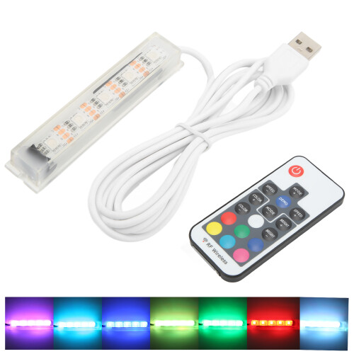 Ελεγκτής ασύρματων τηλεχειριστηρίων RGB LED, ελεγκτής λωρίδων LED DC5V USB RF RGB με 1