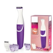 Electric Epilator for Women 2 in 1 Cordless Waterproof Hair Trimmer for Bikini Line and Face