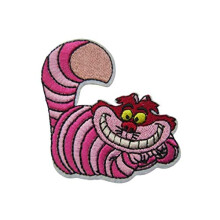 Iron On or Sew On  Embroidered Patch for Cheshire Cat Alice in Wonderland 8.5x8cm