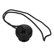 Aluminum Alloy Dive Tank Valve Dust Plug Cover Black, 3.2cm Diameter