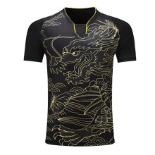 (Black 1 Shirt, Child S) NEW Sports CHINA Dragon Table Tennis Jerseys Shorts Men Women Child Kids Ping Pong Jersey Table Tennis Shirt Sets Sport