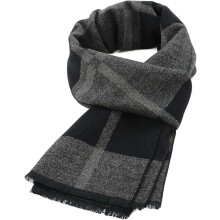 Warmer Winterschal für Herren, karierte Schals mit Quasten und weichem, leichtem Material in Kaschmiroptik, modisches Design.