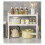 Kitchen Cabinet Shelf Organizer Versatile Storage Solutions Telescopic Storage Rack for Pantry Cupboard Under Sink Adjustable Width Heavy Duty 2