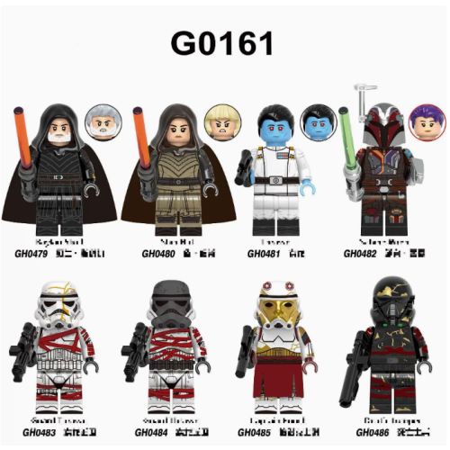 8Pcs Star Wars Toys Darth Maul Darth Vader Action Mini Figures