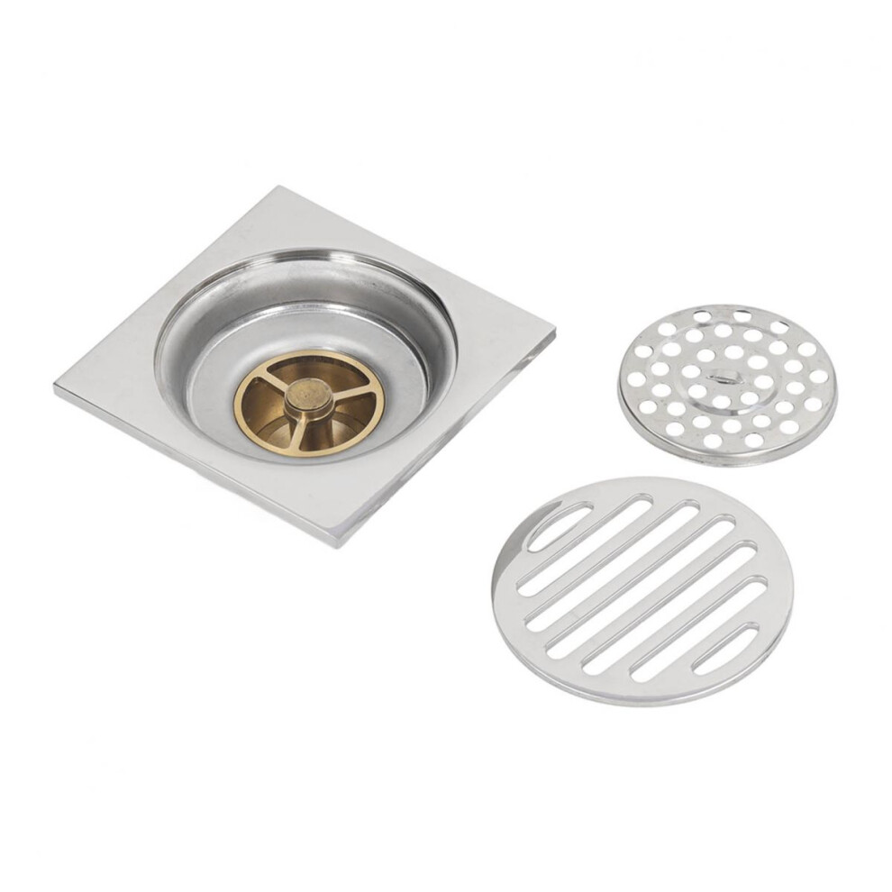 Anti-Odor Bathroom Drain Cover, Stainless Steel Square Floor Drain Ensures Strength & Longevity For Bathroom Kitchen Garage (Innovative Design) 9448196670286
