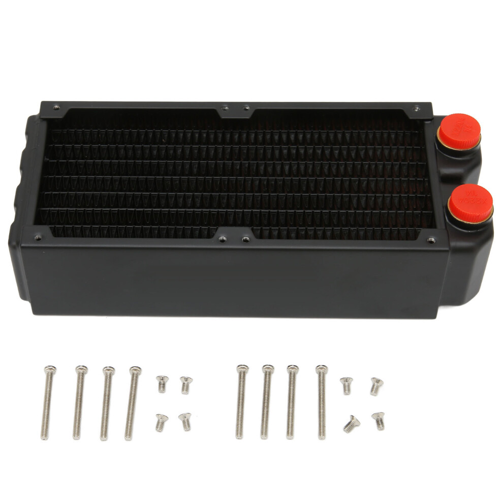 Tubing Watercooling Computer Heat Exchanger Water Cooling Radiator G1/4 Thread Separator Cpu Pc Sink Brass Water Chambers Dual Layers High Efficiency 9147006916902