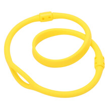 Yellow Silicone Regulator Necklace Holder for Scuba Diving, 80CM