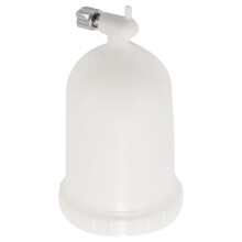 Vaso per Pistola un Spruzzo, 400 Ml Alimen- Tazione Laterale nel Plastica Tazza di Vernice nel Plastica per Pistola un Spruzzo Vaso di Ricambio Mover