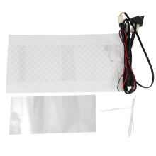 12V Universal Motorcykel ATV UTV med UppväRmd Sittdyna Kolfiber SäTesväRmare UppväRmd Dyna