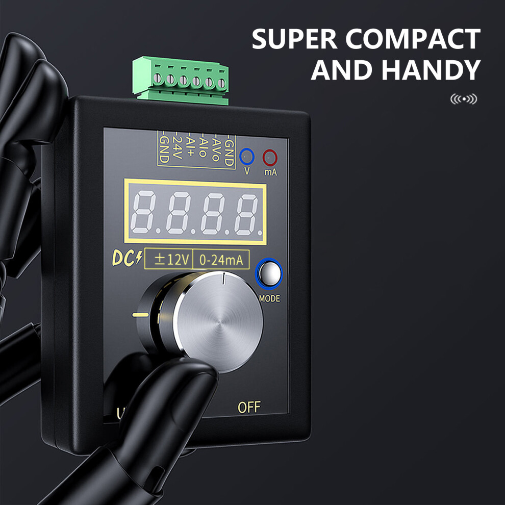 Fnirsi Signal Simulator 0-10V 0-22Ma Adjustable Current And Voltage Generator 7631376448054