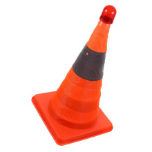 Traffic Cone LED Light Battery No Battery Required Reflective Safety Easy Install Standard Size Orange