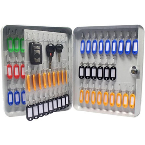 Wall Mounted Key Cabinet With 105 Hooks For Home, Hotel, School Or Office  Secure Space Saving Key Storage Solution 1