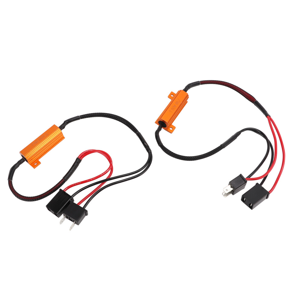 H7 Led Decoder Aluminum Housing 50W Resistance Wire Troubleshooting 4951376449305