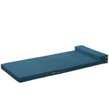 Folding Mattress Single Memory Foam Tatami Yoga Mat 60x200x8cm Blue for Office Breaks and Sleeping
