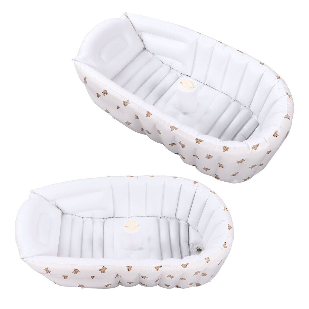 Baby Inflatable PVC Bathtub – Portable, Foldable, 90x55x30cm